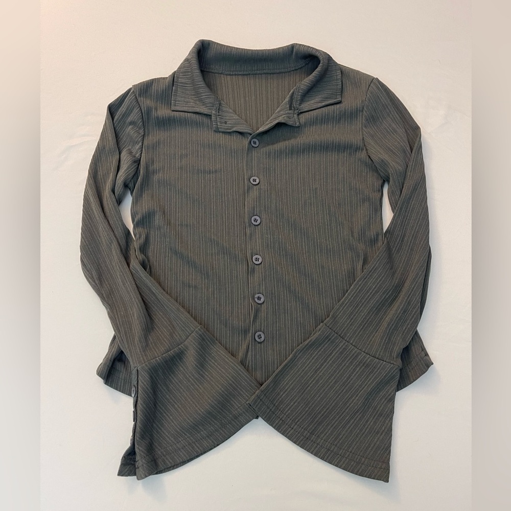 Striped Button-down Long Sleeve Shirt